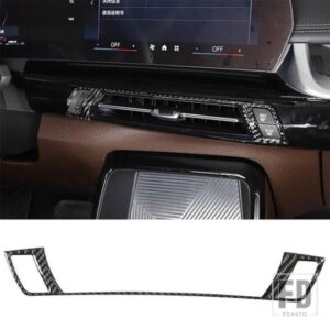 BMW X1 U11 2023-2025 ソフトカーボンカーセンターコントロールエアアウトレットフレームトリムステッカーカーインテリアアクセサリー LHD
