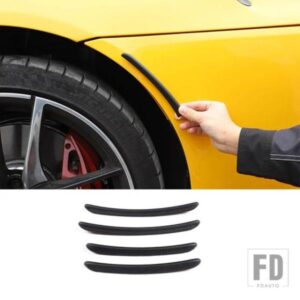 2019-2022 トヨタ GR スープラ A90 ABS 黒カースタイリングホイールアイブロウフェンダートリムストリップステッカー外装アクセサリー