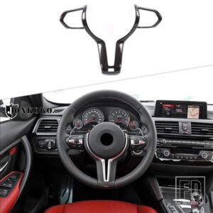 BMW M シリーズスポーツ F20 F21 F32 F33 F06 F12 1 2 3 4 シリーズ ABS カーボンステアリングホイールボタンフレームステッカーカーパーツ