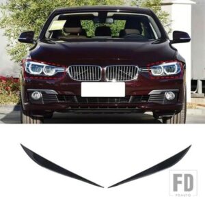 BMW 3 4 シリーズ 3 シリーズ GT F34 F30 F36 2013-2019 PVC 黒車フォワードテールライトアイブロウ装飾ステッカーカーアクセサリー