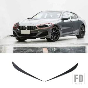 BMW 8 シリーズ G14 G15 G16 2019-2023 PVC 黒車フォワードテールライトアイブロウ装飾ステッカーカーアクセサリー