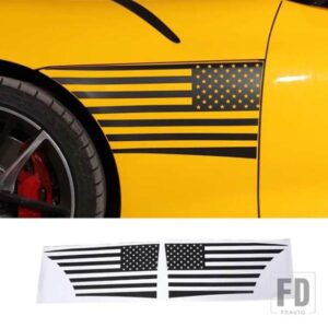 2019-2022 トヨタトヨタ GR スープラ A90 PVC 黒カースタイリングサイドフェンダープル花箔ステッカー車外装アクセサリー