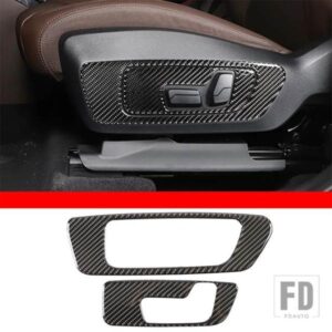 BMW X1 U11 2023-2024 運転席調整スイッチ装飾フレームステッカーソフトカーボンインテリアアクセサリー LHD