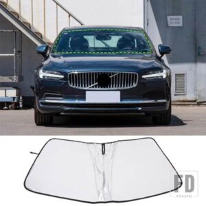 ボルボ S90 2017-2024 テープカースタイリングフロントガラス抗 UV サンシェード車内アクセサリー