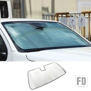 日産フロンティア 2022 + アルミ箔カースタイリングフロントガラス抗 UV サンシェード車内アクセサリー 1 個
