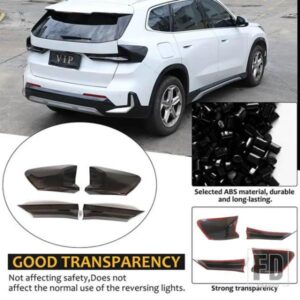 BMW X1 IX1 U10 U11 2023 + ABS リアランプシェードブレーキインジケータライトランプ黒ずんだテールランプカバーアクセサリー