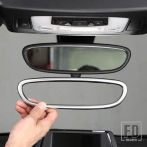 BMW 2016-2019 X1F48 2 シリーズ F45 F46 ABS 車内バックミラーフレームカバーステッカーインテリアアクセサリー