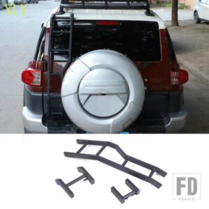 2007-2021 トヨタ FJ クルーザー合金黒カースタイリングリアテールドアはしごクライミング車外装アクセサリー