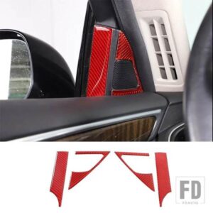 2015-2022 インフィニティ Q50L ソフトカーボンドアホーンパネルカバーステッカー車内アクセサリー 4 個