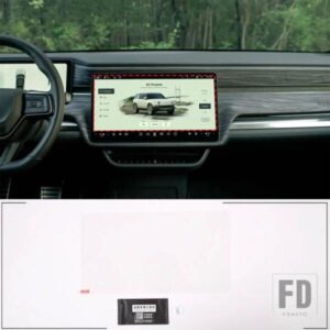 RIVIAN R1T/R1S 2022 23 ナビゲーション画面計器パネルリアコントロール画面強化フィルム画面アンチスクラッチアクセサリー