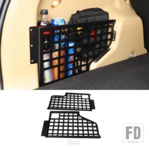 2007-2015 ランドローバーフリーランダー 2 合金黒トランク収納ペグボード応急処置キットペグボードカーアクセサリー