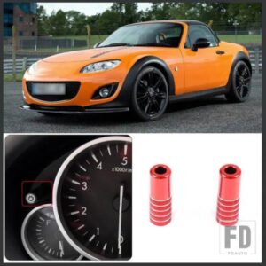2009-2015 マツダ MX-5 NC 合金赤カーモデリングダッシュボード調整ロッドカバーステッカーインテリアアクセサリー