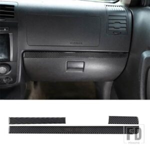 ハマー H3 2005-2009 カーセンターダッシュボード両側装飾ストリップトリムステッカーソフトカーボンインテリアアクセサリー