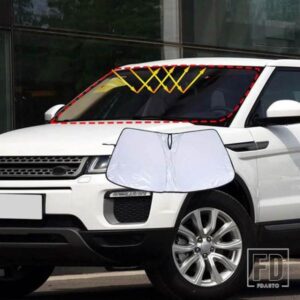 ランドローバー EVOQUE 2012-2018 テープフロントガラス抗 UV サンシェード車内アクセサリー