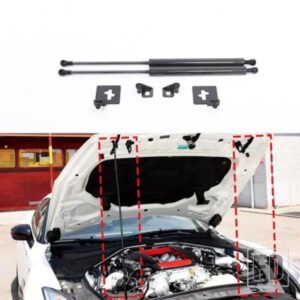 日産 GTR R35 2008-2019 カーボンフロントフード油圧ロッド減速ロッドサポートロッド車アクセサリー 2 個