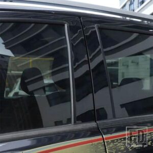 フォードレンジャー WILDTRAK T7 T8 2015-2021 PC ブライトブラック窓センターピラートリムステッカーカーアクセサリー