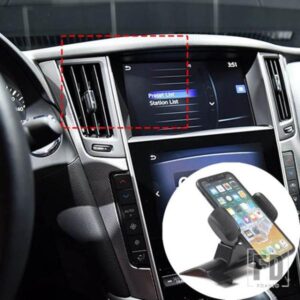 自動車電話マウントホルダーインフィニティ Q50L 2018-22 GPS ナビゲーションブラケットカーアクセサリー