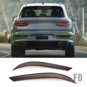 ベントレー BENTAYGA 2021-2023 ABS 黒リアフォグライトランプカバートリムステッカーカーアクセサリー