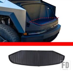 テスラ CYBER??TRUCK 2024 + TPE 黒カースタイリングフロントトランクマットステッカー車内アクセサリー 1 個