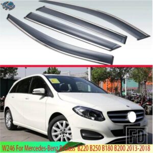 W246 メルセデス ベンツ B クラス B220 B250 B180 B200 2013-2018 サイドウィンドウウインドディフレクターフロントガラス着色サンバイザー 2015