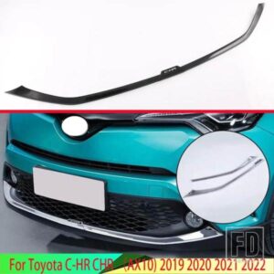 トヨタ C-HR CHR AX10 2019-2022 カーボンスタイルフロントグリルアクセントカバーアンダーメッシュトリムモールドスタイリングベゼルガーニッシュ
