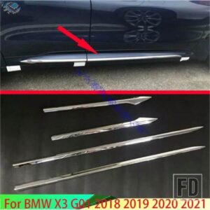 BMW X3 G01 2018-2021 カーアクセサリー ABS クロームサイドドアラインガーニッシュボディトリムアクセントモールドカバーベゼルプロテクター