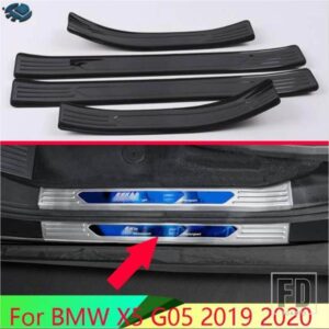 BMW X5 G05 2019-2024 カーアクセサリーステンレス OOUSIDE ドアシルパネルスカッフプレートキックステップトリムカバープロテクター