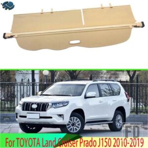 トヨタランドクルーザープラド J150 2010-2021 アルミ + キャンバスリアカーゴカバープライバシートランクスクリーンセキュリティシールドシェード