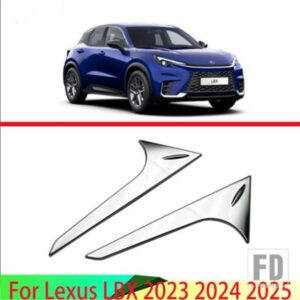 レクサス LBX 2023 2024 2025 カーアクセサリー ABS クロームサイドドアリアビューウィンドウスポイラーカバートリムインサートガーニッシュベゼル
