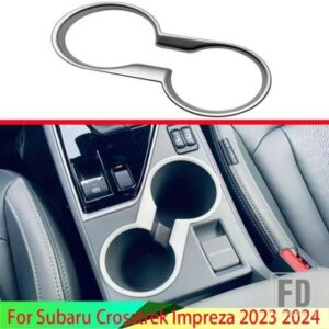 スバル CROSSTREK インプレッサ 2023 2024 フロントセンターコンソールカップドリンクホルダーカバートリムベゼルフレームモールドガーニッシュ装飾
