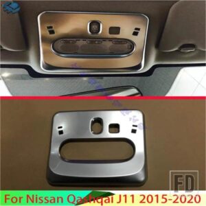 日産キャシュカイ J11 2015-20 カーアクセサリー ABS クロームインテリアライト読書灯トリムカバー