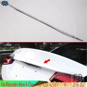 メルセデス ベンツ A クラス A180 A200 A250 V177 2018-2021 カーアクセサリー ABS クロームリアブーツドアトリムカバートランクリッド 2019