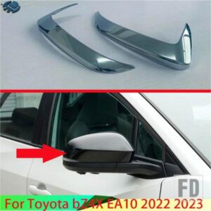 トヨタ BZ4X EA10 2022 2023 カーアクセサリー ABS クロームサイドミラーリアビューウイングクロームカバートリムモールドベゼル