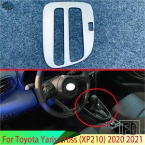 トヨタヤリスクロス XP210 2020 2021 カーアクセサリー ABS クロームギアシフトパネルセンターコンソールカバートリムフレーム