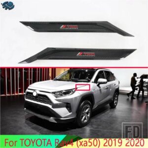 トヨタ RAV4 XA50 2019-2024 飾るアクセサリー ABS クロームリーフボード装飾サメエラ