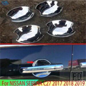 日産セレナ C25 C26 C27 2005-2019 カーアクセサリー ABS クロームドアハンドルボウルカバーカップキャビティトリムインサートキャッチモールド