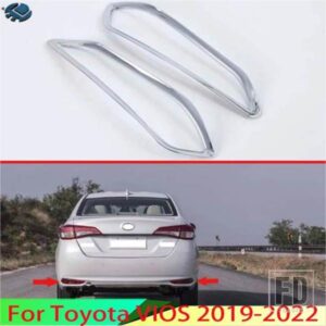 トヨタ VIOS 2019-2022 装飾 ABS クロームリアリフレクターフォグライトランプカバートリムベゼルフレームスタイリングガーニッシュ