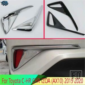 トヨタ C-HR CHR IZOA AX10 2019 2020 カーアクセサリーリアリフレクターフォグライトランプカバートリムベゼルフレームスタイリングガーニッシュ