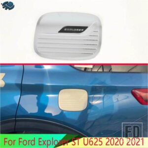 フォードエクスプローラー ST U625 2020-2024 2021 カーアクセサリー ABS クローム燃料タンクキャップカバースタイリングトリムオイル燃料キャップ