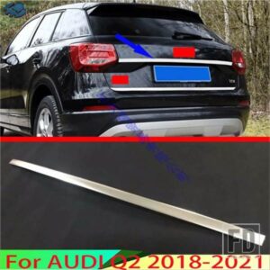 アウディ Q2 2018 2019 2021 2020 カーアクセサリーステンレスリアトランクモールディングベゼルスタイリングステッカーガーニッシュ