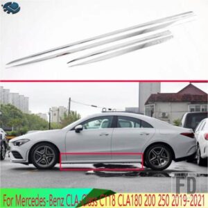 メルセデス ベンツ CLA クラス C118 CLA180 200 250 2019-2021 カーアクセサリー ABS クロームサイドドアボディモールドモールドトリム