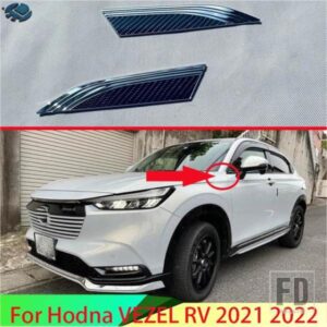 ホンダ VEZEL HR-V 2021 2022 カーアクセサリー ABS クロームリーフボード装飾サメエラ