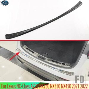 レクサス NX クラス AZ20 NX250 NX350 NX450 2021 2022 リアバンパー窓枠外側トランクス装飾プレートペダル