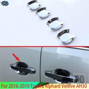 2015-2019 トヨタアルファードヴェルファイア AH30 カーアクセサリー ABS クロームドアハンドルボウルカバーカップキャビティトリム