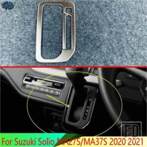スズキソリオ MA27S/MA37S 2020 2021 ステンレスギアシフトパネルセンターコンソールカバートリムフレームカースタイリングステッカー