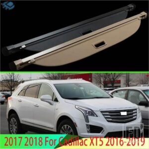 2017 2018 キャデラック XT5 2016-2019 アルミ + キャンバスリアカーゴカバープライバシートランクスクリーンセキュリティシールドシェードアクセサリー