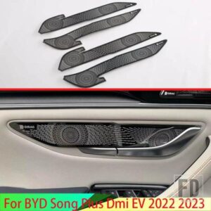 BYD 歌プラス EV DMI 2022 2023 カーアクセサリーステンレススピーカーカバードアハンドルホーンカバー装飾