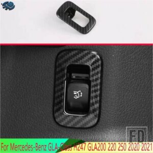 メルセデス ベンツ GLA クラス H247 GLA200 220 250 2020 2021 カーボンスタイルテールドアカバースイッチボタンコントロールパネルカバー