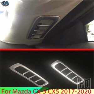マツダ CX-5 CX5 2017-2020 ABS クロームエアベントアウトレットカバーダッシュボードトリムベゼルフレームモールディングガーニッシュ CX-8 CX8 2018-2019