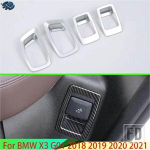 BMW X3 G01 2018-22 カーアクセサリー ABS クロームインテリアインナーシート調整スイッチノブボタンカバートリム